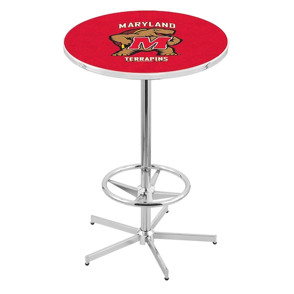 42" Chrome Maryland Pub Table